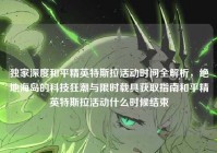 独家深度和平精英特斯拉活动时间全解析，绝地海岛的科技狂潮与限时载具获取指南和平精英特斯拉活动什么时候结束