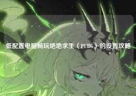 低配置电脑畅玩绝地求生（PUBG）的设置攻略