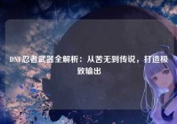 DNF忍者武器全解析：从苦无到传说，打造极致输出