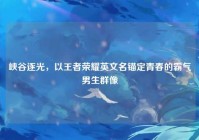 峡谷逐光，以王者荣耀英文名锚定青春的霸气男生群像