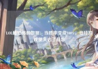 LOL最恐怖的数据，当胜率变成100%，竞技游戏便失去了悬念