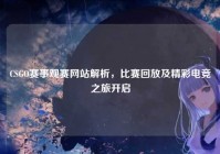 CSGO赛事观赛网站解析，比赛回放及精彩电竞之旅开启