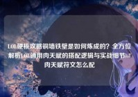 LOL硬核攻略铜墙铁壁是如何炼成的？全方位解析LOL通用肉天赋的搭配逻辑与实战细节lol肉天赋符文怎么配