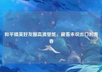 和平精英好友圈高清壁纸，藏着未说出口的青春
