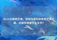 从LOL白银到王者，坚持与成长的电竞逆袭之路，白银究竟是什么水平？