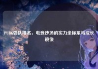 PUBG强队排名，电竞沙场的实力坐标系与成长镜像