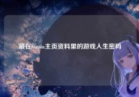 藏在Steam主页资料里的游戏人生密码