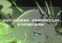 逆战小飞龙深度测评，这把神器到底怎么样？好不好用值不值得抽？