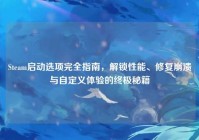 Steam启动选项完全指南，解锁性能、修复崩溃与自定义体验的终极秘籍