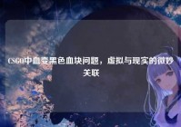 CSGO中血变黑色血块问题，虚拟与现实的微妙关联