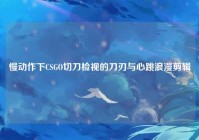 慢动作下CSGO切刀检视的刀刃与心跳浪漫剪辑