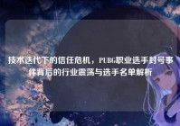 技术迭代下的信任危机，PUBG职业选手封号事件背后的行业震荡与选手名单解析