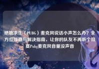 绝地求生（PUBG）麦克风说话小声怎么办？全方位排查与解决指南，让你的队友不再听个寂寞Pubg麦克风音量没声音