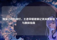 指尖上的红绿灯，王者荣耀健康记录深度解读与删除指南