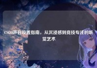 CSGO声音设置指南，从沉浸感到竞技专注的听觉艺术