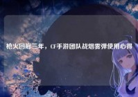 枪火回廊三年，CF手游团队战烟雾弹使用心得