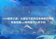 CSGO暗斑之谜，从视觉干扰到完美画质的终极修复指南csgo暗斑是什么样子的