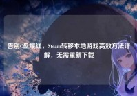 告别C盘爆红，Steam转移本地游戏高效方法详解，无需重新下载