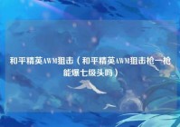 和平精英AWM狙击（和平精英AWM狙击枪一枪能爆七级头吗）