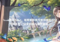 Steam改名与Buff，深度解析账号昵称背后的交易玄机、安全风险与操作指南