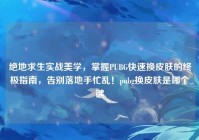 绝地求生实战美学，掌握PUBG快速换皮肤的终极指南，告别落地手忙乱！pubg换皮肤是哪个键