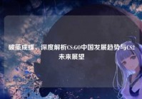 破茧成蝶，深度解析CS:GO中国发展趋势与CS2未来展望