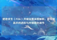 绝地求生（PUBG）开镜设置深度解析，新手到高手的进阶与开镜颜色调节