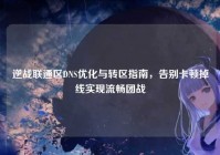 逆战联通区DNS优化与转区指南，告别卡顿掉线实现流畅团战