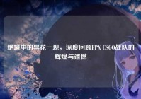 绝境中的昙花一现，深度回顾FPX CSGO战队的辉煌与遗憾
