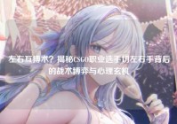 左右互搏术？揭秘CSGO职业选手切左右手背后的战术博弈与心理玄机
