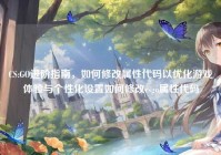 CS:GO进阶指南，如何修改属性代码以优化游戏体验与个性化设置如何修改csgo属性代码