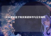 PUBG皮肤盒子购买渠道探寻与安全解析