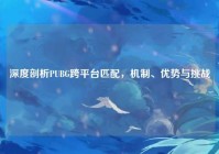 深度剖析PUBG跨平台匹配，机制、优势与挑战