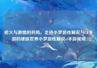 枪火与激情的共鸣，走进小梦游戏解说与CF手游的硬核世界小梦游戏解说cf手游视频