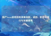国产Steam游戏挂机现象剖析，成因、影响及排行与发展思考