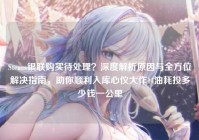Steam银联购买待处理？深度解析原因与全方位解决指南，助你顺利入库心仪大作14油耗投多少钱一公里