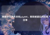 绝地求生消失坐标pubg0401，那段被遗忘的吃鸡往事