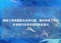揭秘王者荣耀低价点券代理，暴利诱惑下的灰色深渊与玩家必读的风险警示