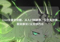 CSGO充值全攻略，从入门到精通，安全高效获取资源及17元充值方法