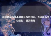 和平精英与罗小黑联名合约到期，告别海岛灵动黑影，温柔谢幕