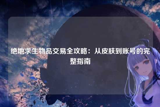绝地求生物品交易全攻略:从皮肤到账号的完整指南