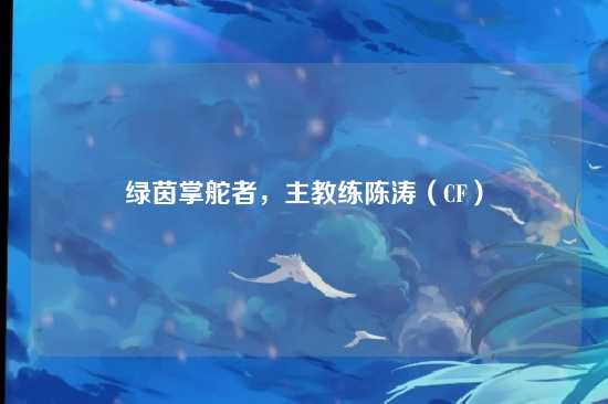 绿茵掌舵者,主教练陈涛(CF)