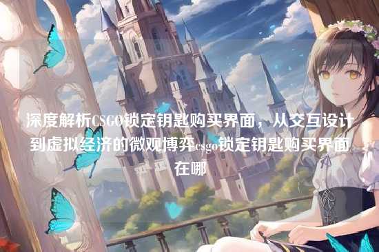 深度解析CSGO锁定钥匙购买界面,从交互设计到虚拟经济的微观博弈csgo锁定钥匙购买界面在哪