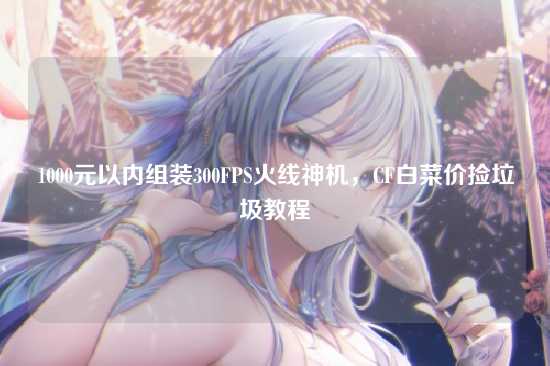 1000元以内组装300FPS火线神机,CF白菜价捡垃圾教程