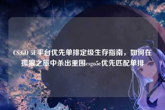 CS:GO 5E平台优先单排定级生存指南,如何在孤狼之旅中杀出重围csgo5e优先匹配单排
