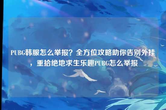 PUBG韩服怎么举报?全方位攻略助你告别外挂,重拾绝地求生乐趣PUBG怎么举报