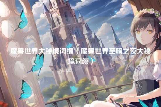 魔兽世界大秘境词缀（魔兽世界至暗之夜大秘境词缀）